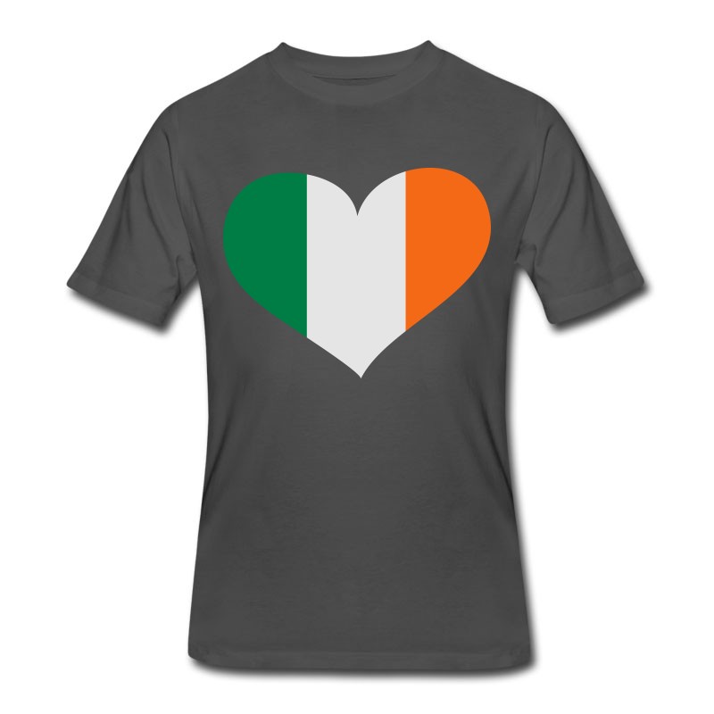 Men's Ireland Heart； Love Ireland T-Shirt