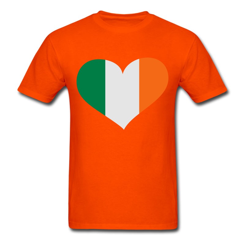 Men's Ireland Heart； Love Ireland T-Shirt