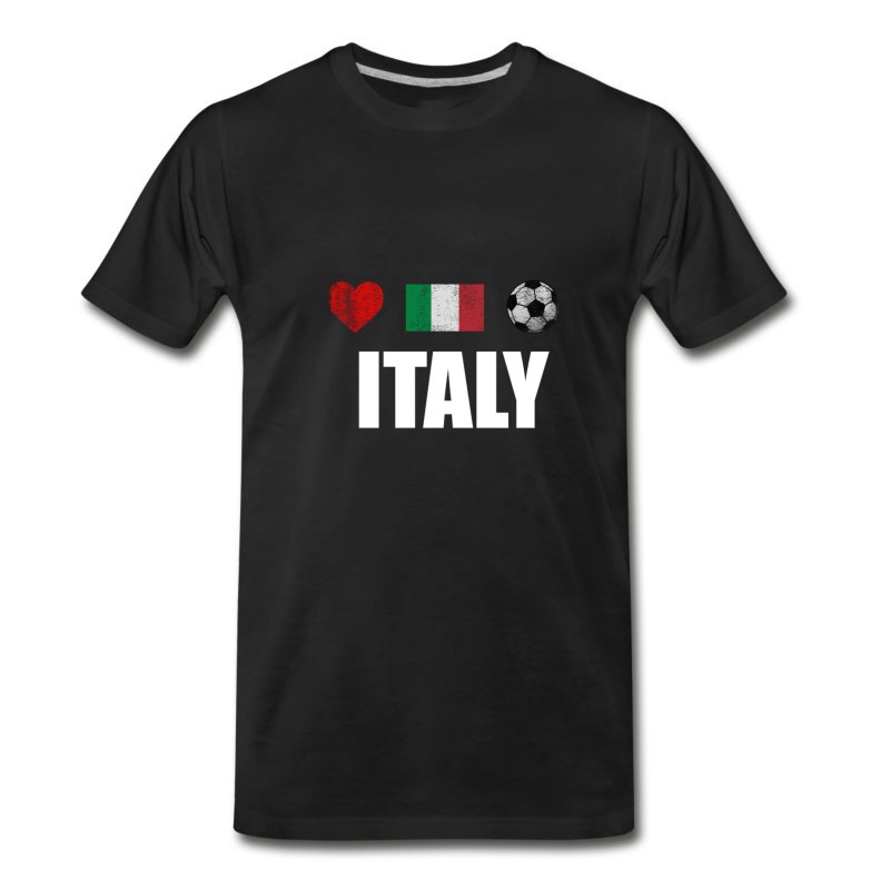 Men's Italy Football Italian Soccer T-shirt T-Shirt