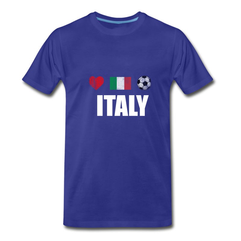 Men's Italy Football Italian Soccer T-shirt T-Shirt