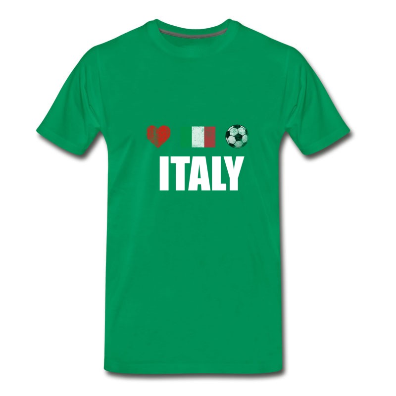 Men's Italy Football Italian Soccer T-shirt T-Shirt