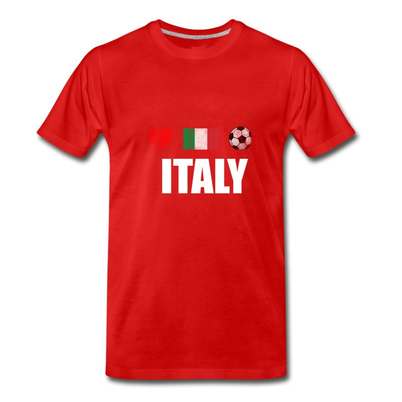 Men's Italy Football Italian Soccer T-shirt T-Shirt