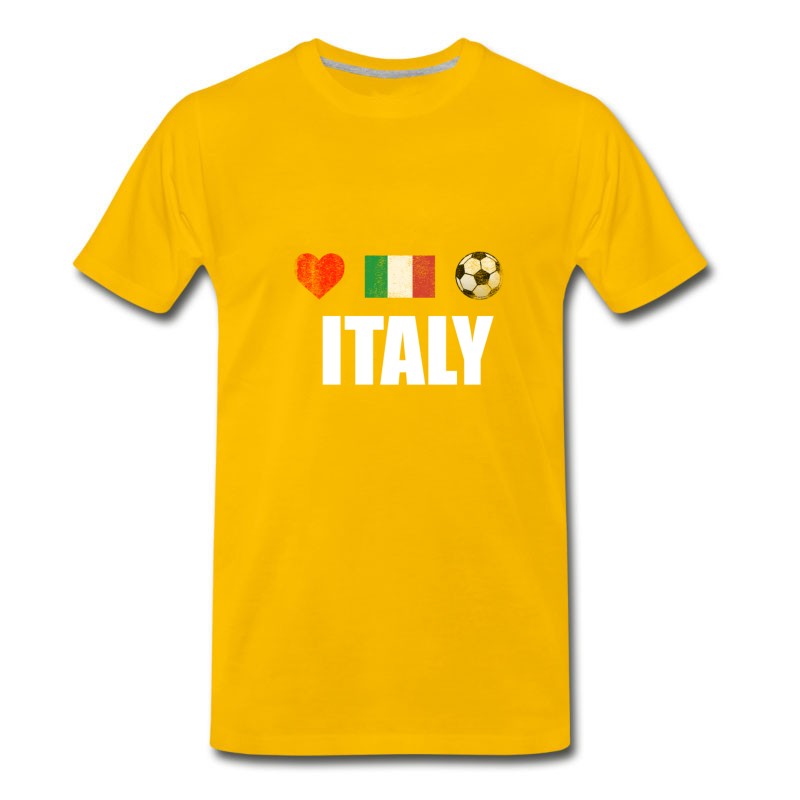 Men's Italy Football Italian Soccer T-shirt T-Shirt