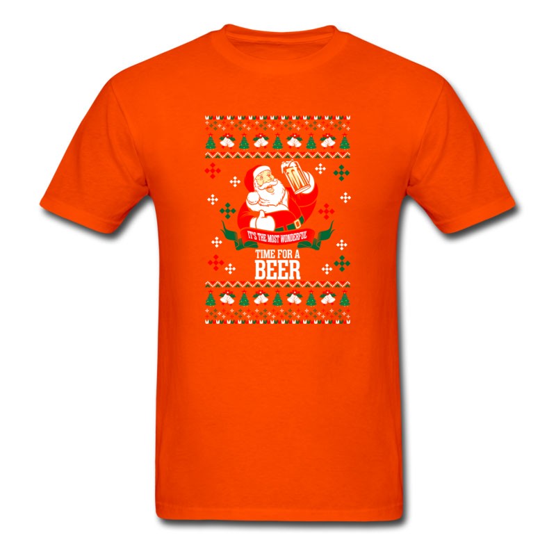 Men's It's The Most Wonderful Time For A Beer Ugly Chris T-Shirt