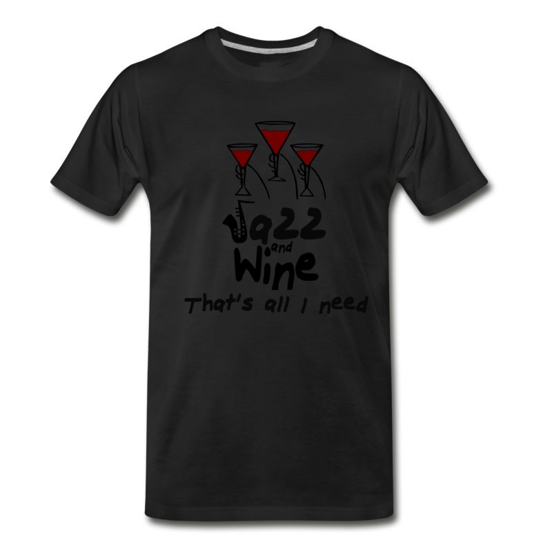 Men's Jazz - Music - Trumpet - Saxophone - Musician T-Shirt