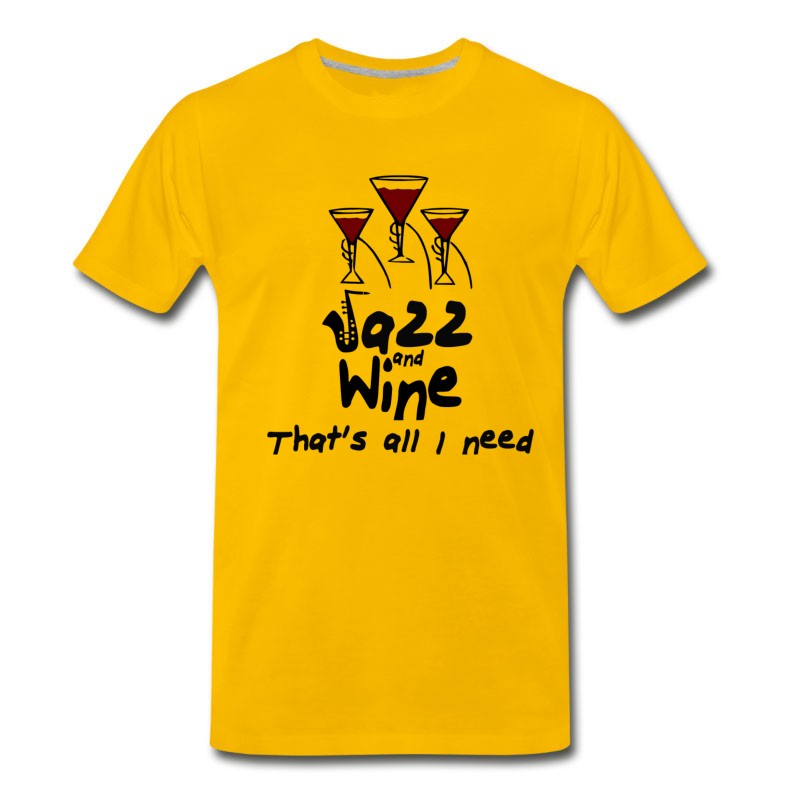 Men's Jazz - Music - Trumpet - Saxophone - Musician T-Shirt