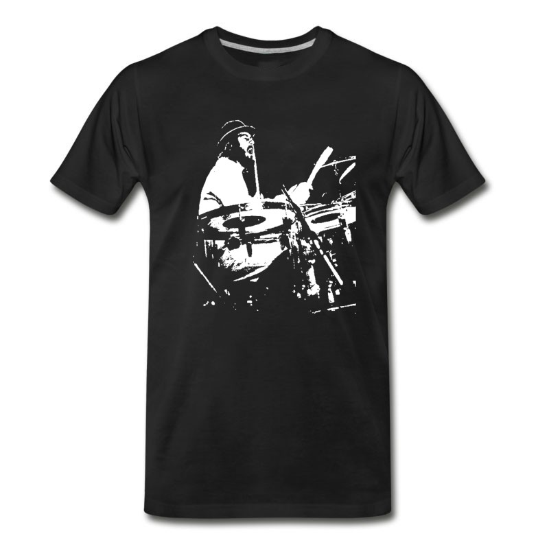 Men's John Bonham Led Zeppelin Drummer Drum Kit Ludwig D T-Shirt