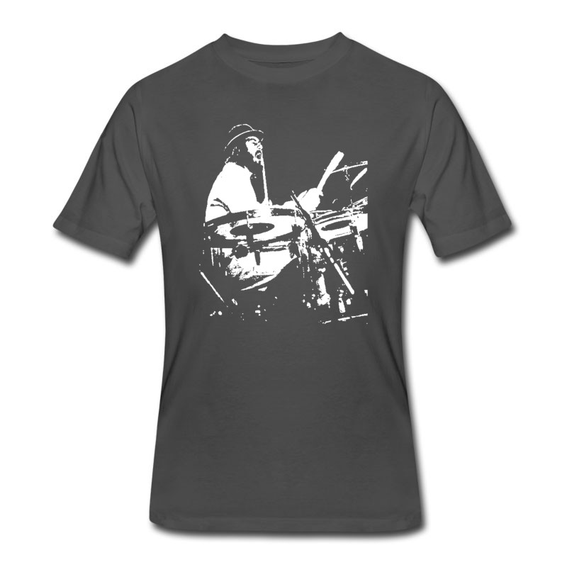 Men's John Bonham Led Zeppelin Drummer Drum Kit Ludwig D T-Shirt