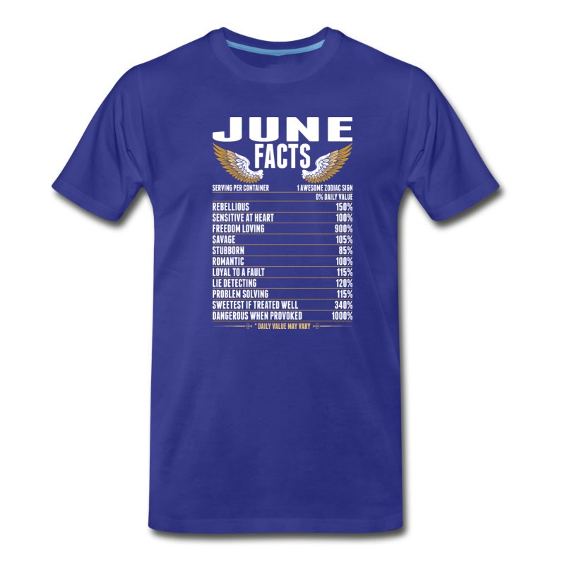 Men's June Facts Tshirt T-Shirt