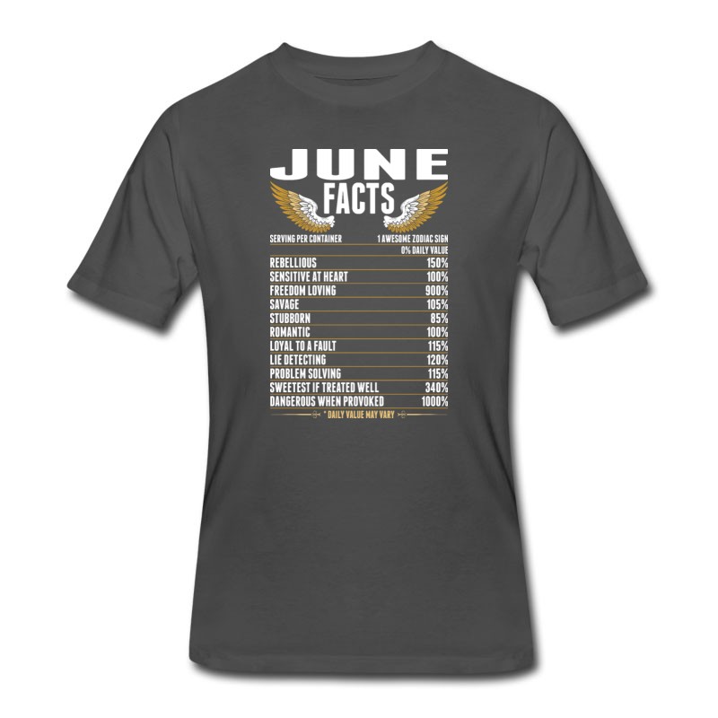 Men's June Facts Tshirt T-Shirt