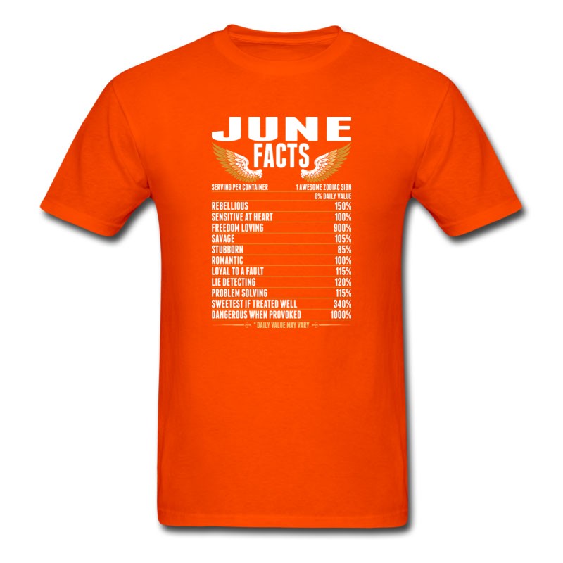 Men's June Facts Tshirt T-Shirt