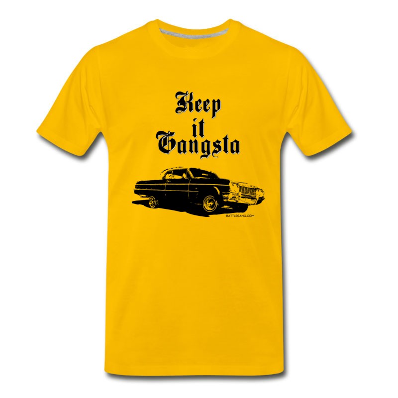 Men's Keep It Gangsta (Black) T-Shirt