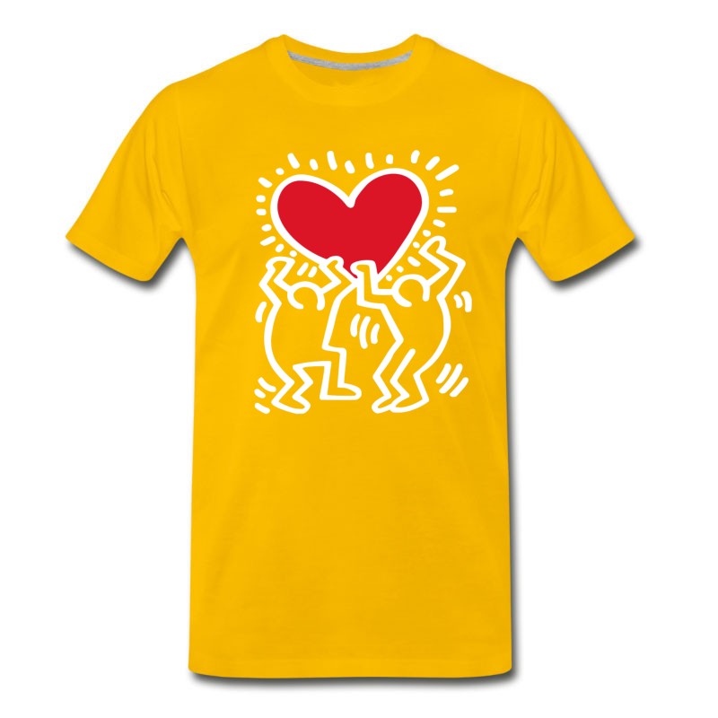 Men's Keith Haring Art Work Shirt T-Shirt