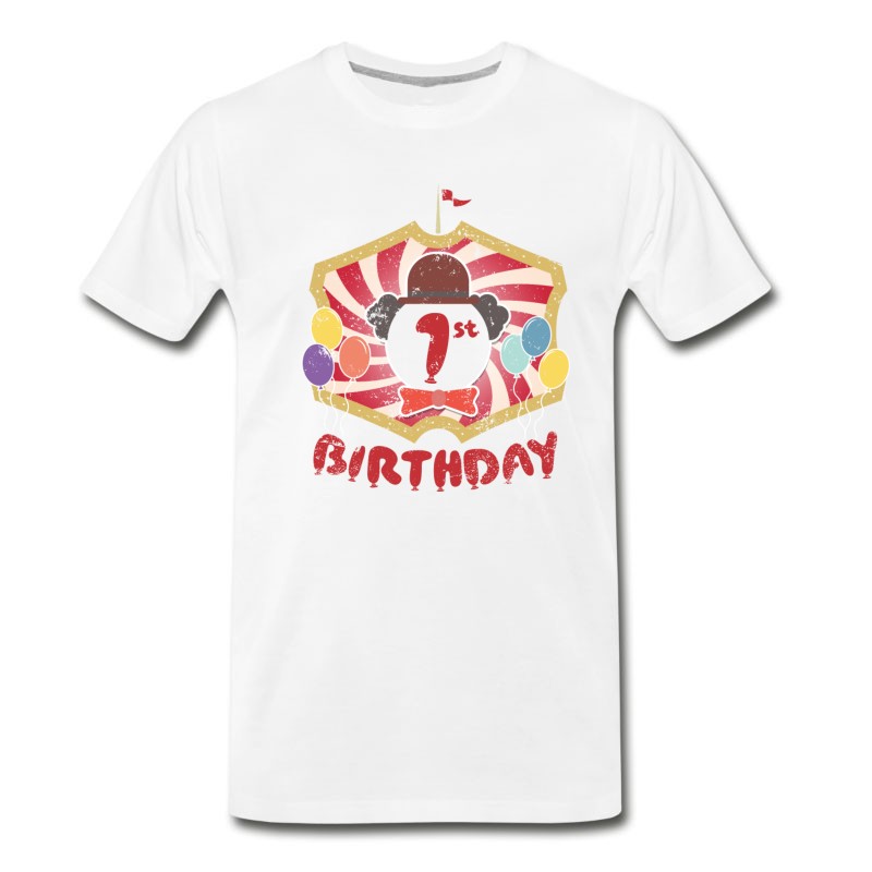 Men's Kids Clown Birthday Party 1st Birthday T-Shirt