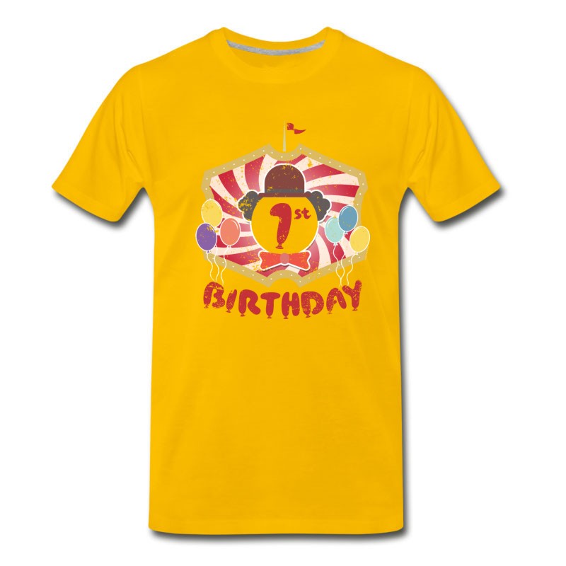 Men's Kids Clown Birthday Party 1st Birthday T-Shirt