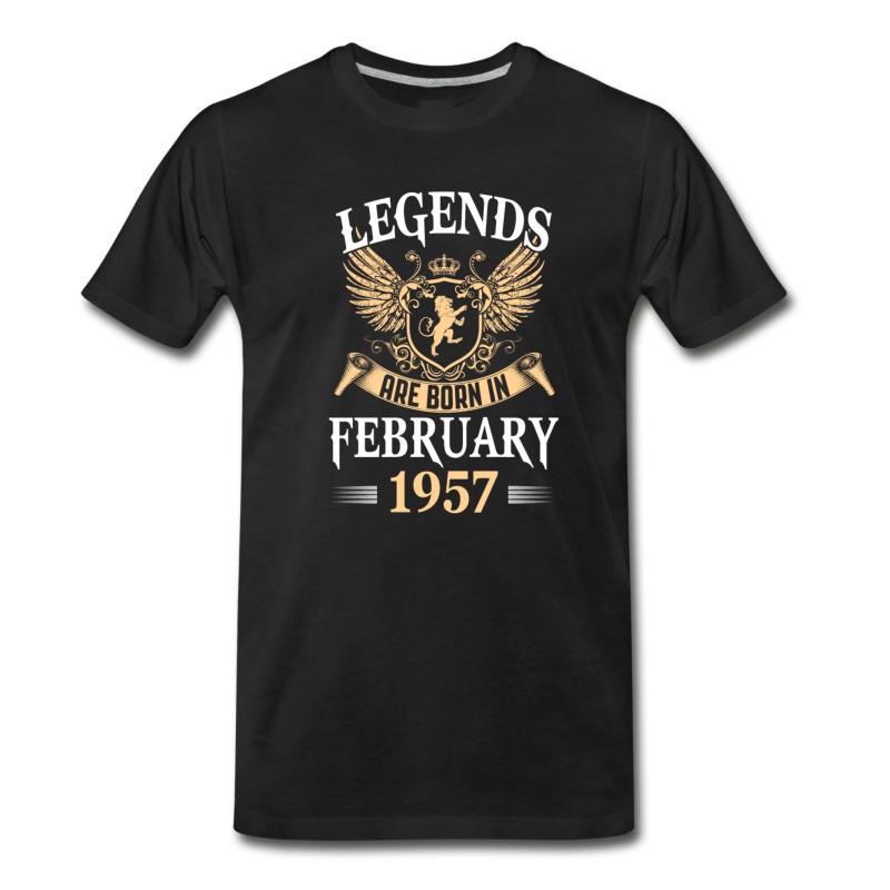 Men's Kings Legends Are Born In February 1957 T-Shirt