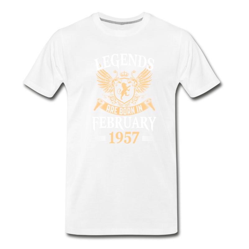 Men's Kings Legends Are Born In February 1957 T-Shirt