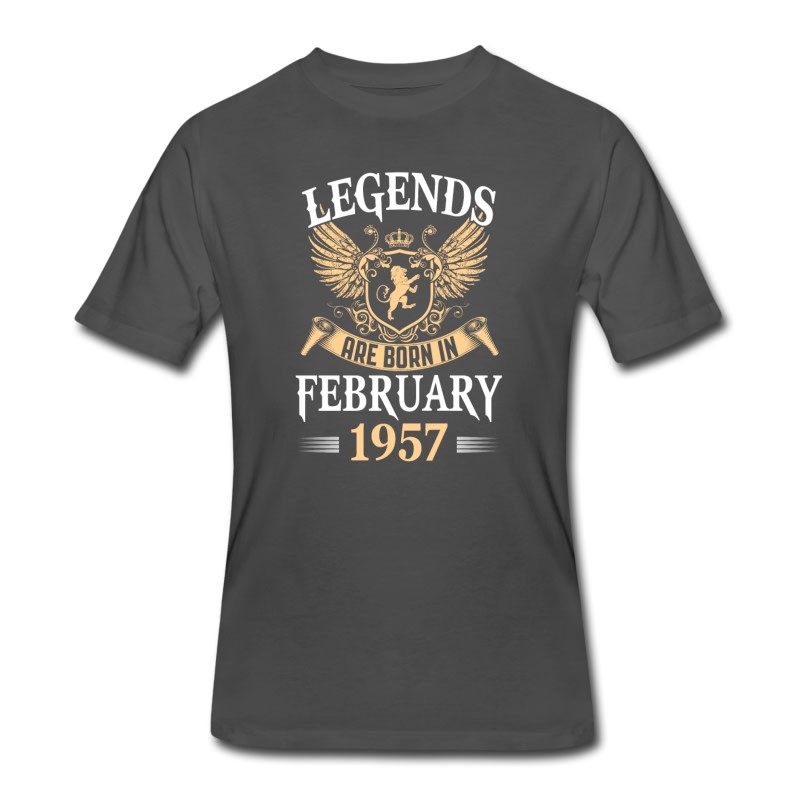 Men's Kings Legends Are Born In February 1957 T-Shirt