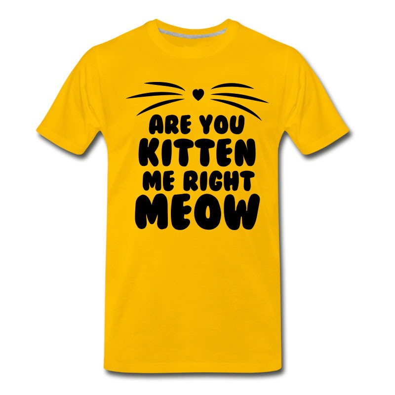 Men's Kitty Shirt - Cat Shirt - Pet Shirt - Animal Shirt T-Shirt