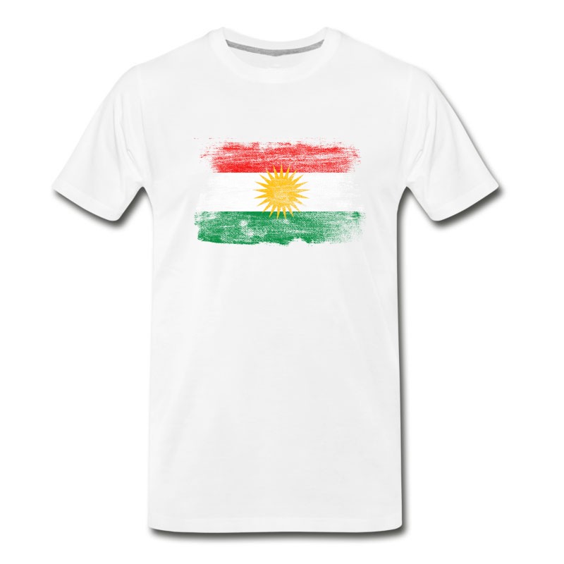 Men's Kurdistan Nation Kurd Kurdish Flag Gift Pride T-Shirt