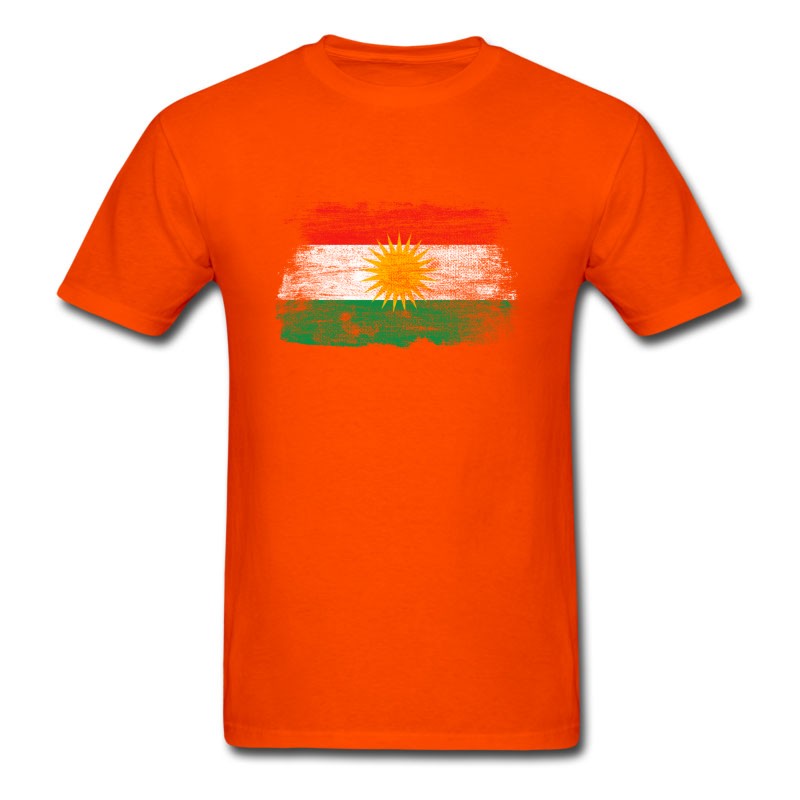 Men's Kurdistan Nation Kurd Kurdish Flag Gift Pride T-Shirt