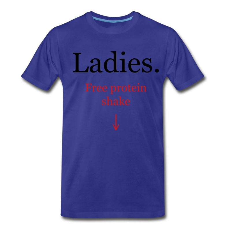 Men's Ladies. Free Protein Shake T-Shirt