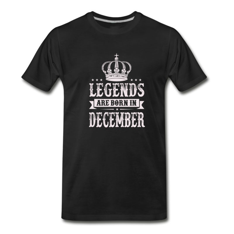 Men's Legends Are Born In December T-Shirt