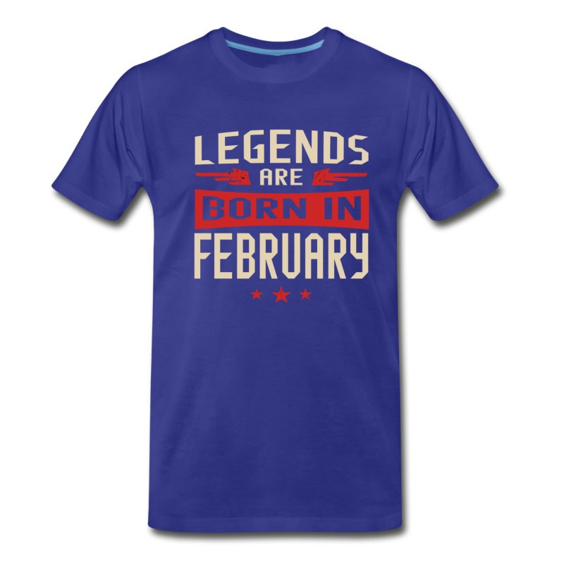 Men's Legends Are Born In February T-Shirt