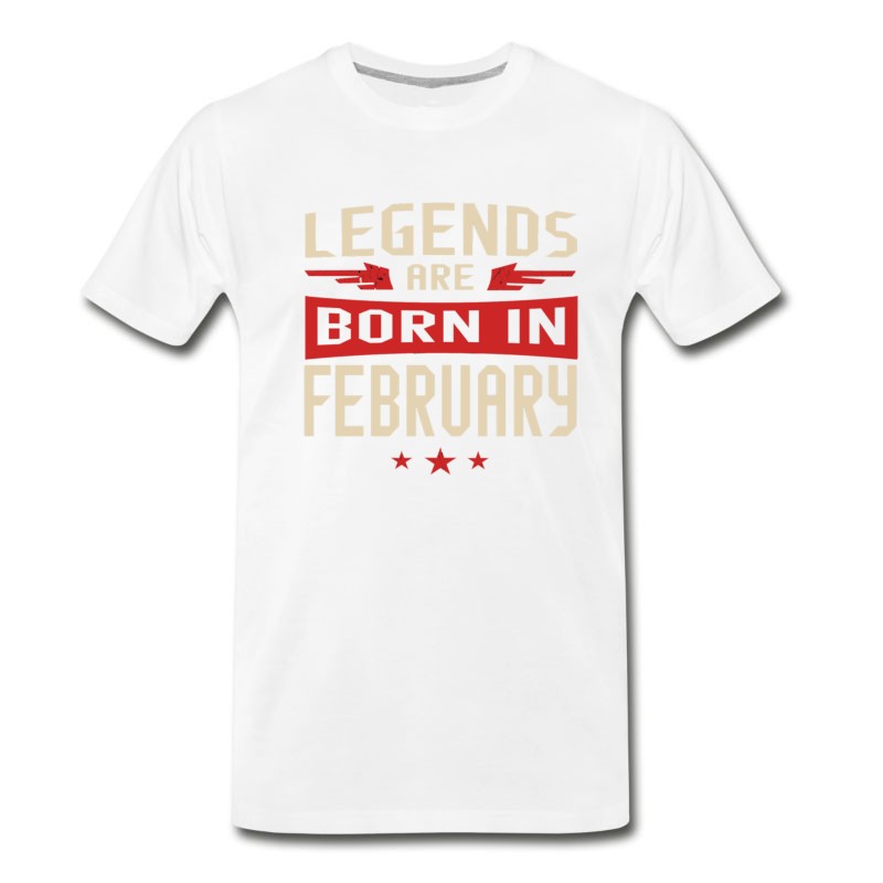 Men's Legends Are Born In February T-Shirt