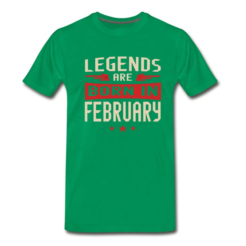 Men's Legends Are Born In February T-Shirt