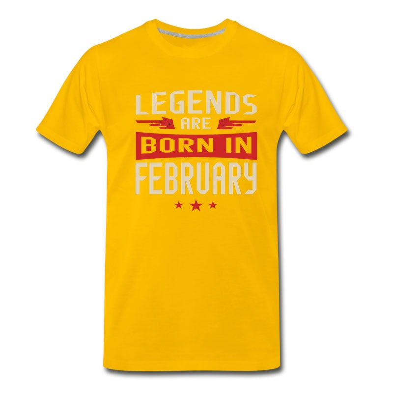 Men's Legends Are Born In February T-Shirt