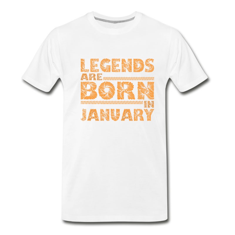 Men's Legends Are Born In January T-Shirt