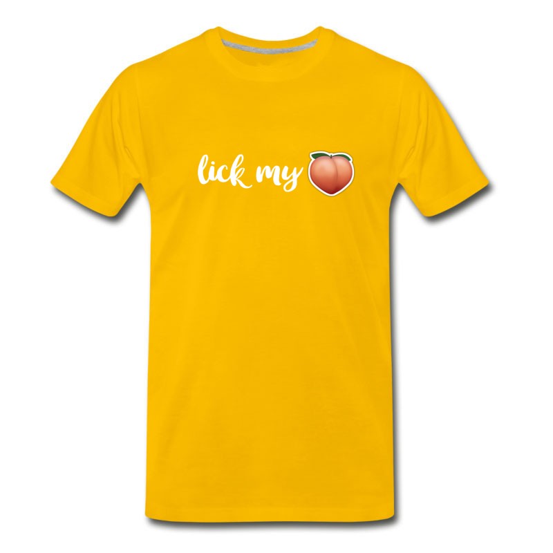 Men's Lick My Ass (Peach) T-Shirt