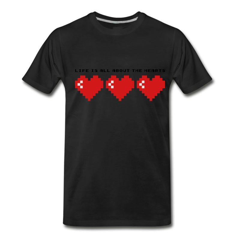 Men's LIFE IS ALL ABOUT THE HEARTS - SO IS X-MAS T-Shirt