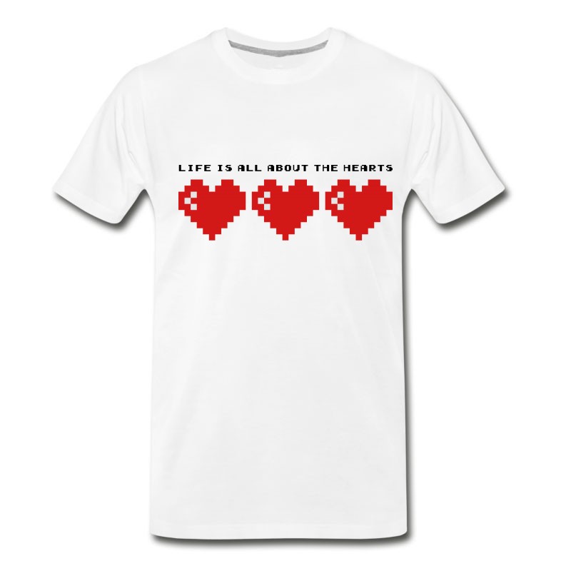 Men's LIFE IS ALL ABOUT THE HEARTS - SO IS X-MAS T-Shirt