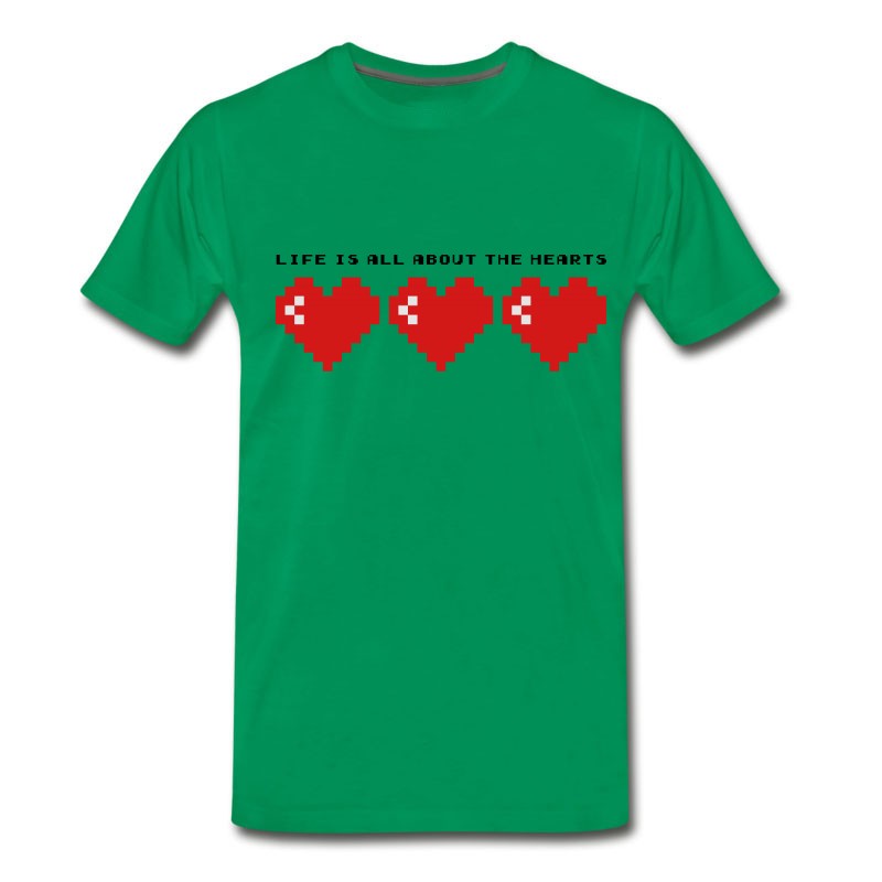 Men's LIFE IS ALL ABOUT THE HEARTS - SO IS X-MAS T-Shirt