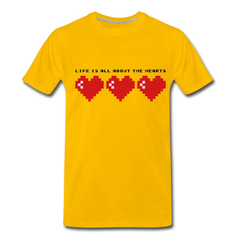 Men's LIFE IS ALL ABOUT THE HEARTS - SO IS X-MAS T-Shirt