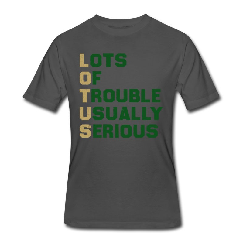 Men's LOTUS Lots Of Trouble Usually Serious - Block T-Shirt