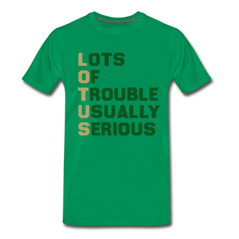 Men's LOTUS Lots Of Trouble Usually Serious - Block T-Shirt