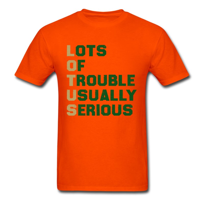 Men's LOTUS Lots Of Trouble Usually Serious - Block T-Shirt