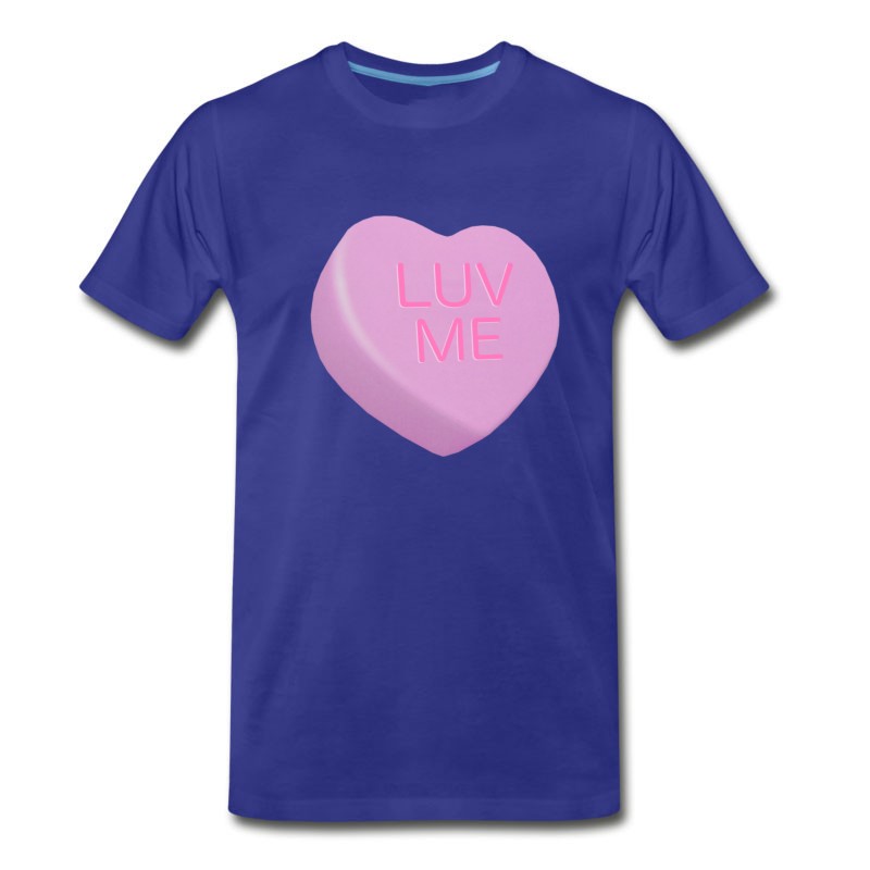 Men's LUV ME Candy Heart -Valentine's Day Or Any Day T-Shirt