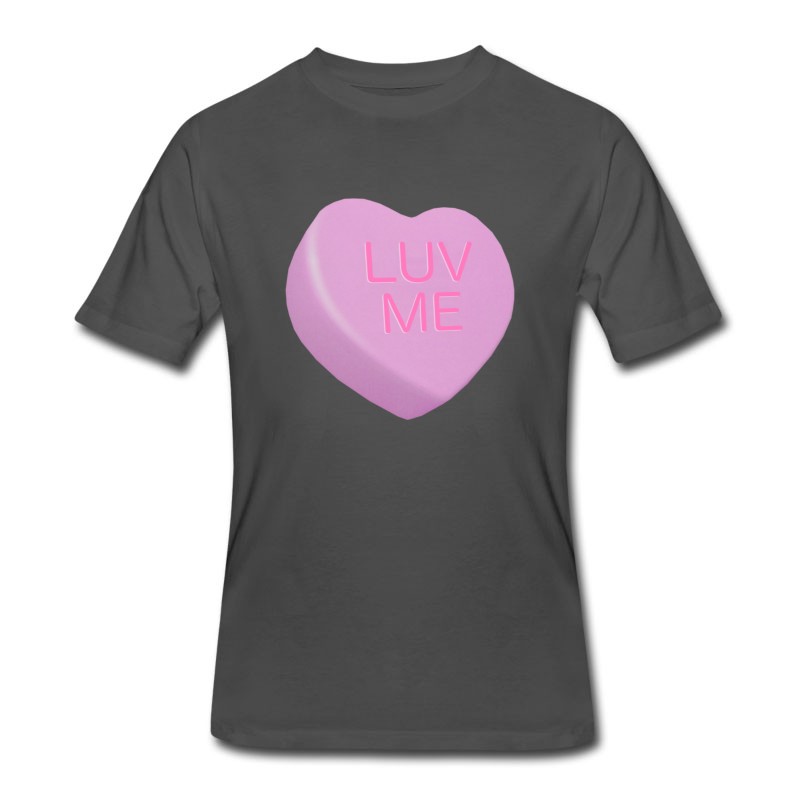 Men's LUV ME Candy Heart -Valentine's Day Or Any Day T-Shirt