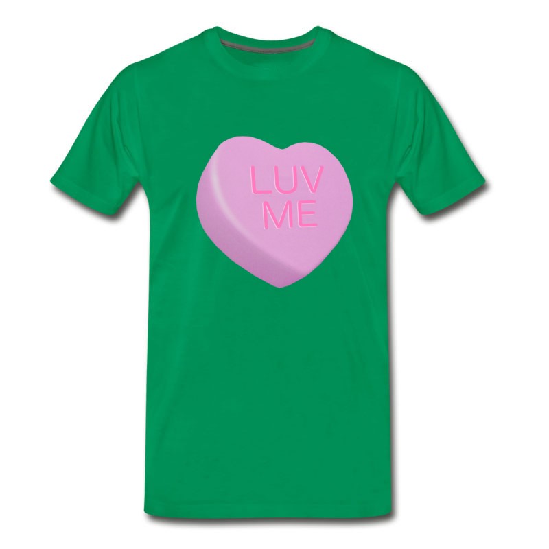 Men's LUV ME Candy Heart -Valentine's Day Or Any Day T-Shirt