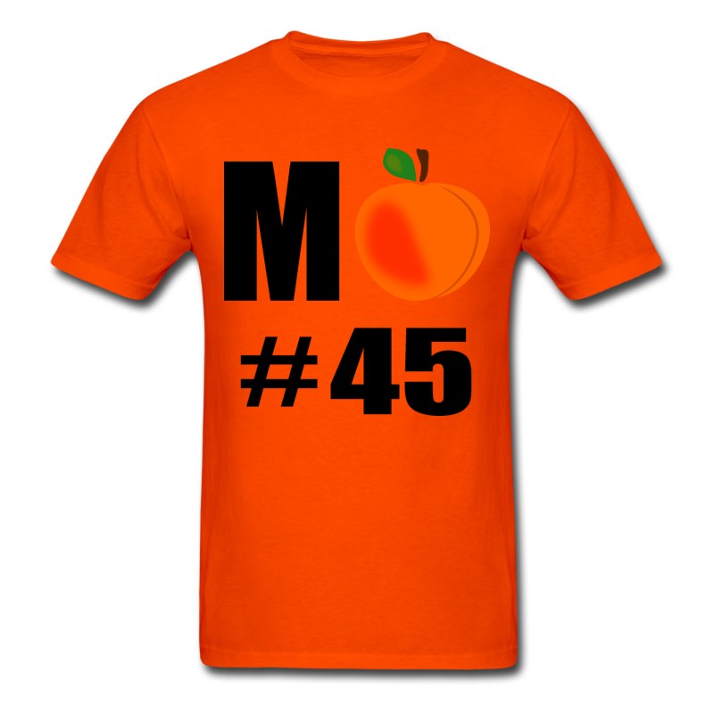 Men's M Peach No 45 Trump T-Shirt