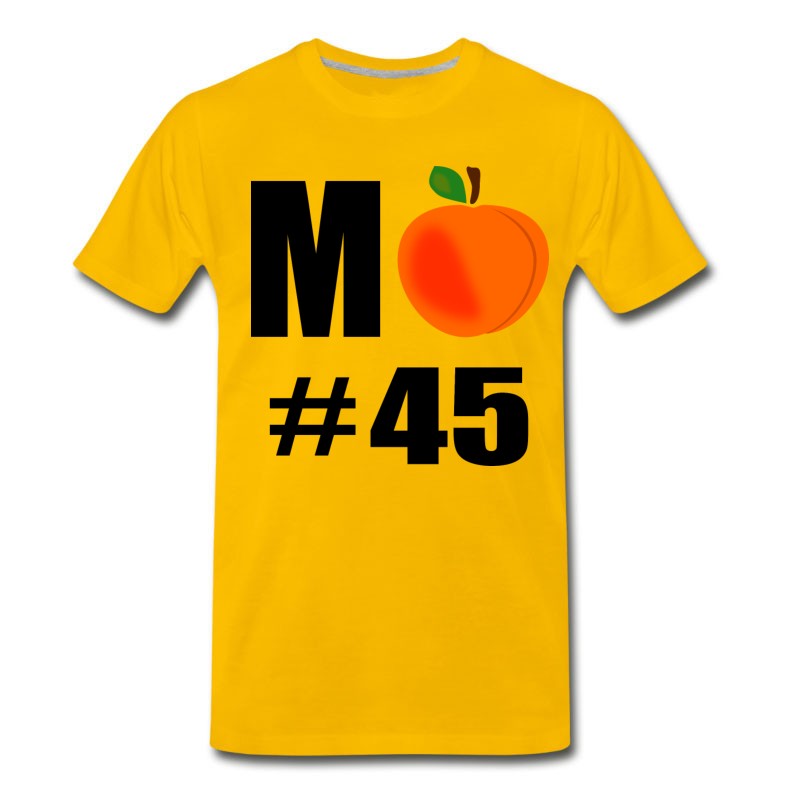 Men's M Peach No 45 Trump T-Shirt