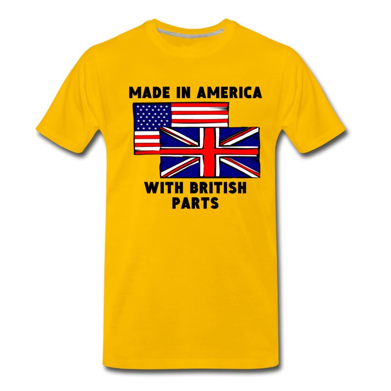 Men's Made In America With British Parts T-Shirt