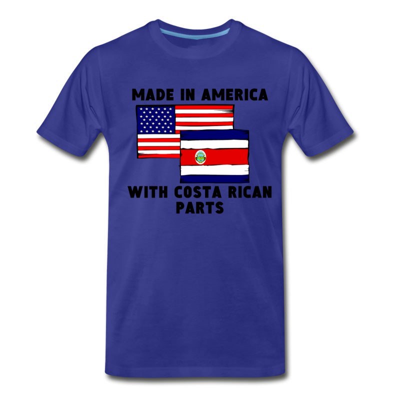 Men's Made In America With Costa Rican Parts T-Shirt