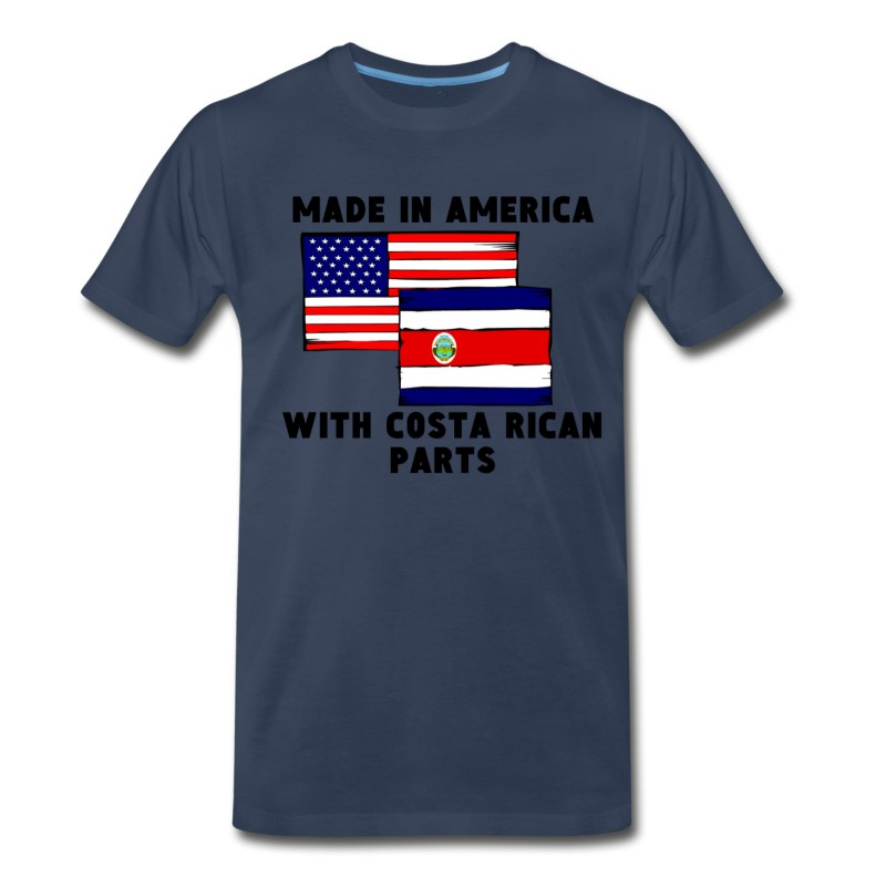 Men's Made In America With Costa Rican Parts T-Shirt