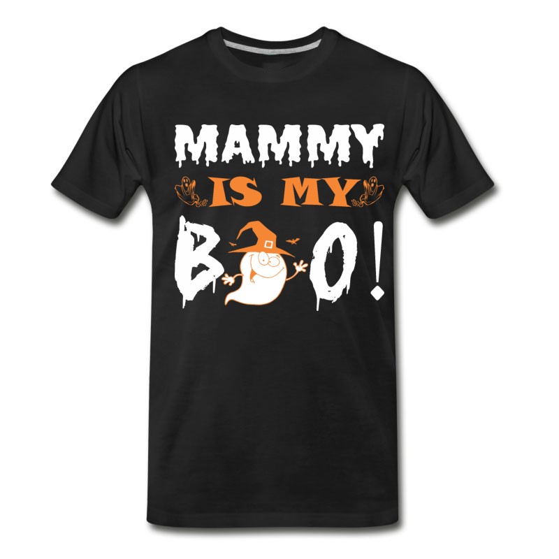 Men's Mammy Is My Boo Happy Halloween T-Shirt