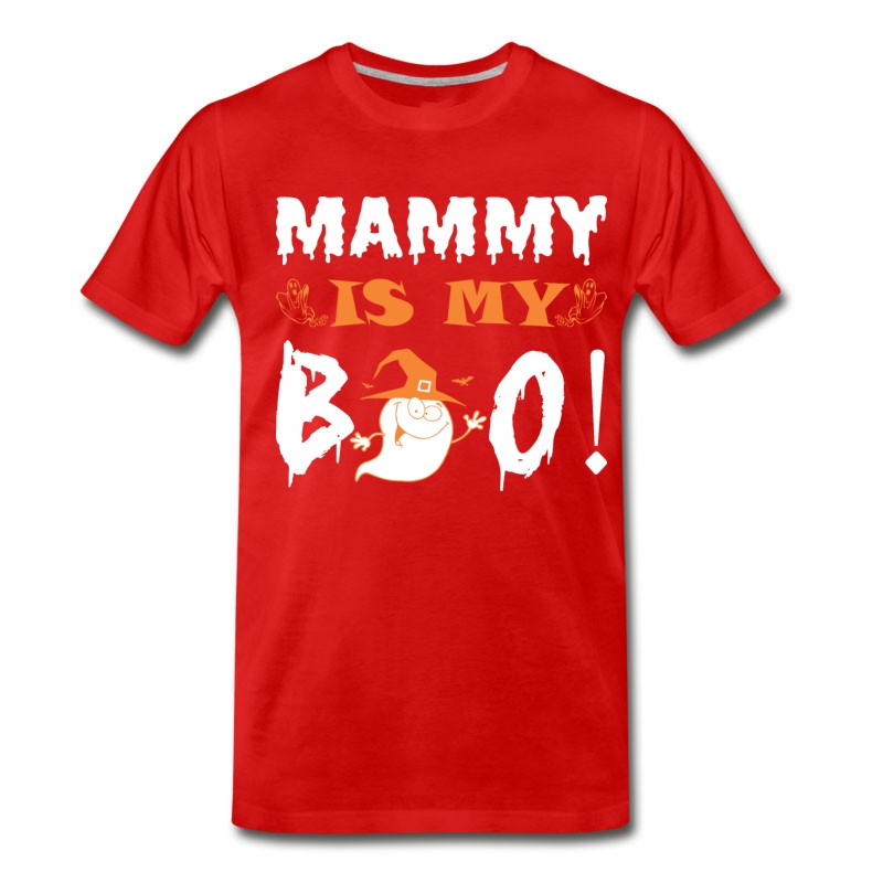 Men's Mammy Is My Boo Happy Halloween T-Shirt